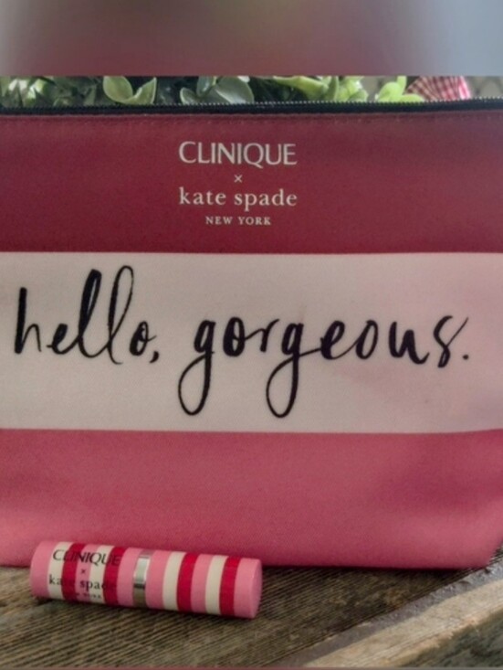 kate spade Other - New Kate Spade Pink Cosmetic Bag and Lipstick Set